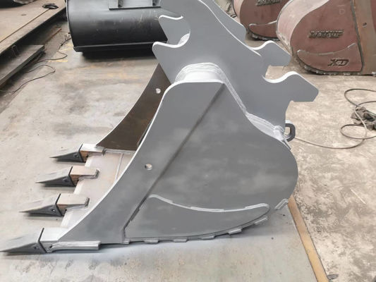 ভারী দায়িত্ব ইস্পাত Excavator খনন বালতি 1 ঘন মিটার ক্ষমতা পাউডার আবৃত পৃষ্ঠ