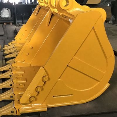 ভারী দায়িত্ব ইস্পাত Excavator খনন বালতি 1 ঘন মিটার ক্ষমতা পাউডার আবৃত পৃষ্ঠ