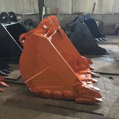শক্তিশালী ভারী দায়িত্ব হলুদ বাঁকা খনন Excavator বালতি সংযুক্তি 1 ঘন মিটার ক্ষমতা সঙ্গে