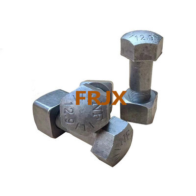 ভারী দায়িত্ব Excavator ট্র্যাক বোল্ট নতুন quenching এবং tempering তাপ চিকিত্সা জিংক শেষ
